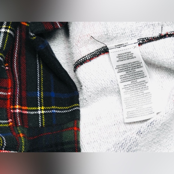 Polo Ralph Lauren Patchwork Plaid Fleece Hoodie Men’s Sz Small Pullover - Picture 9 of 13